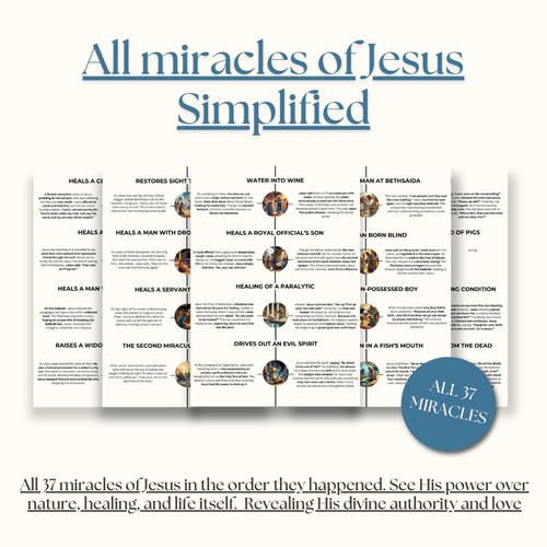 The Miracles of Jesus Timeline eBook